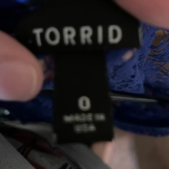 Torrid Blue Lace Swim Coverup - Picture 2 of 4